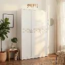 Lemari Pakaian Besi 3 Pintu Swing