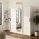 Lemari Pakaian Besi Sliding 160 - 3 Pintu
