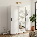 Lemari Pakaian Besi Sliding 120 - 2 Pintu